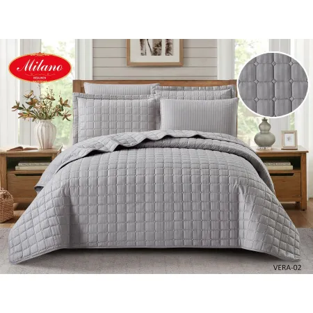 Milanobedlinen Bed Spread Vera Stripe 6pcs Set